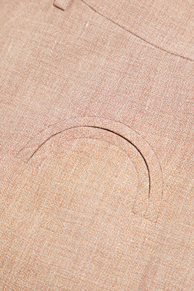 LIGHT PINK STRAIGHT CUT LINEN TROUSERS 4