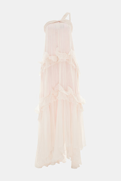 LIGHT PINK SLEEVELESS DRESS 9