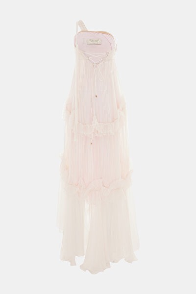 LIGHT PINK SLEEVELESS DRESS 10