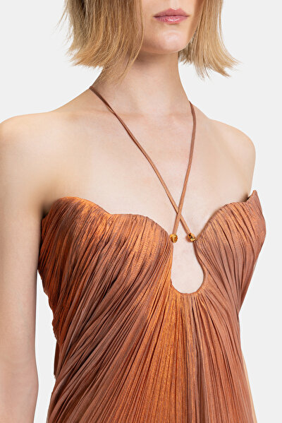 BRONZE SLEEVELESS DRESS 5