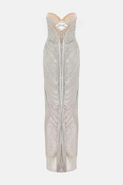 SILVER SLEEVELESS DRESS 8