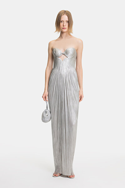 SILVER SLEEVELESS DRESS 3