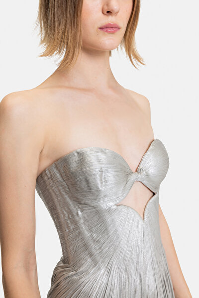 SILVER SLEEVELESS DRESS 4
