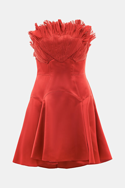 RED SLEEVELESS DRESS 9