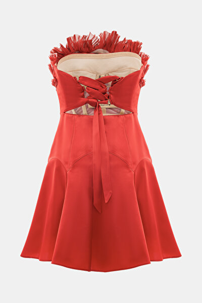 RED SLEEVELESS DRESS 10