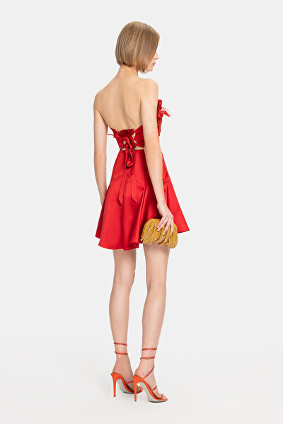 RED SLEEVELESS DRESS 3