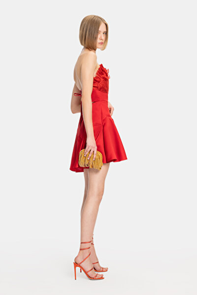 RED SLEEVELESS DRESS 4