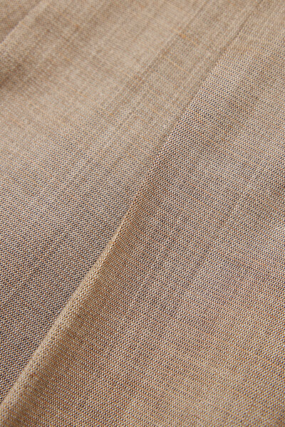 CLOSE FIT BROWN STRAIGHT CUT TROUSERS 4
