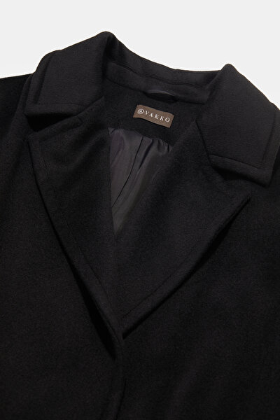 BLACK WOOL OVERCOAT 3