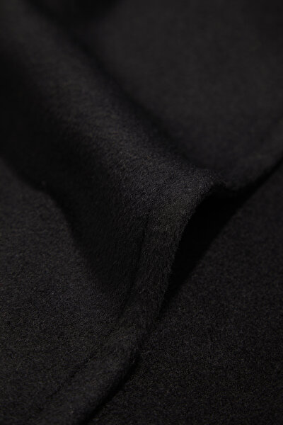 BLACK WOOL OVERCOAT 4