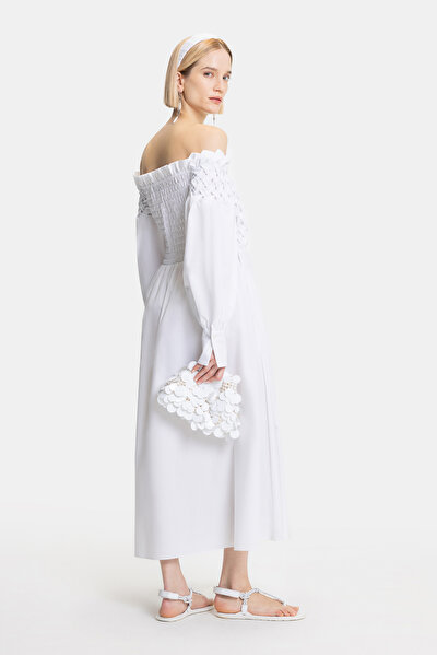 WHITE LONG SLEEVE DRESS 3