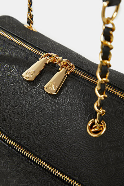 BLACK MONOGRAM BAG 5