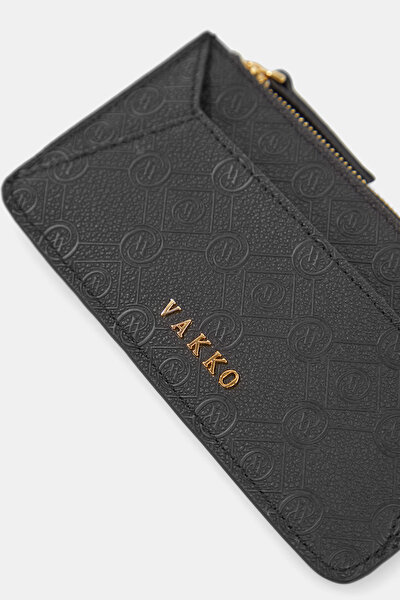 BLACK MONOGRAM WALLET 5