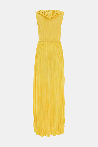YELLOW SLEEVELESS DRESS 10