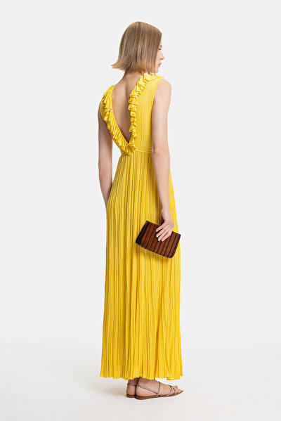 YELLOW SLEEVELESS DRESS 5