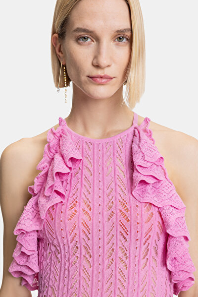PINK SLEEVELESS DRESS 4