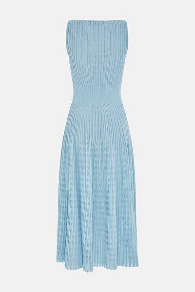 BLUE SLEEVELESS DRESS 8