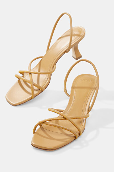 CARAMEL LEATHER SHOES 5