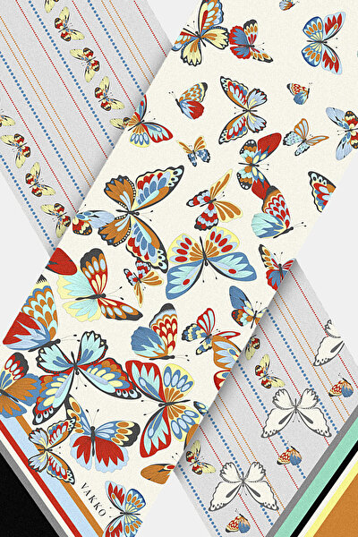 SILVER ANIMAL FIGURED TWILL FOULARD 3