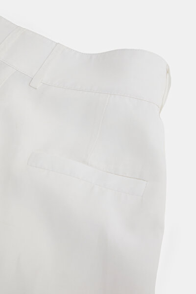 WHITE WIDE LEG TROUSERS 8