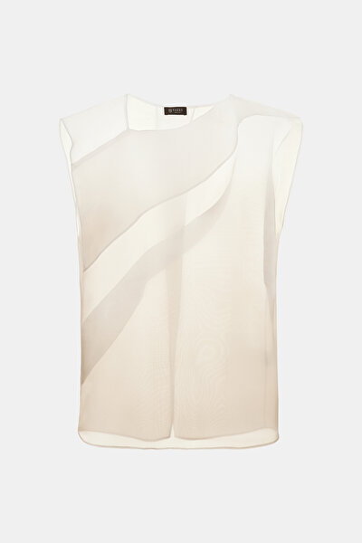 ECRU SLEEVELESS BLOUSE 5