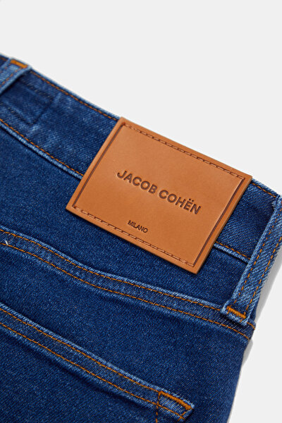 LACİVERT DAR PAÇA DENIM PANTOLON 5