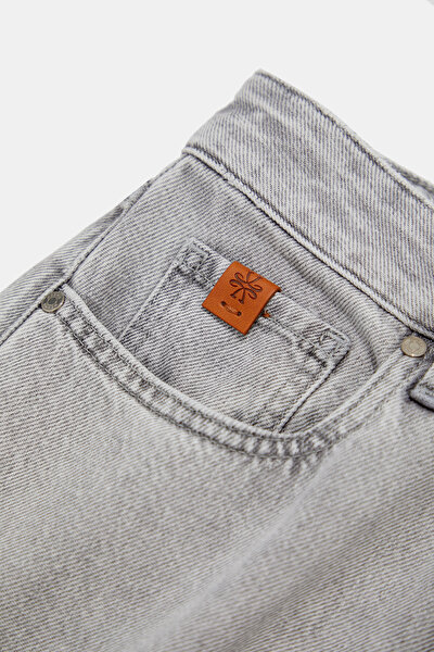 GRİ BOL PAÇA JEAN PANTOLON 4