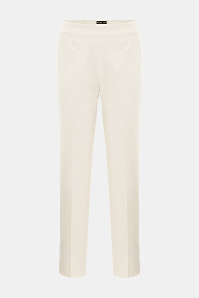 CREAM SKINNY LEG TROUSERS 5