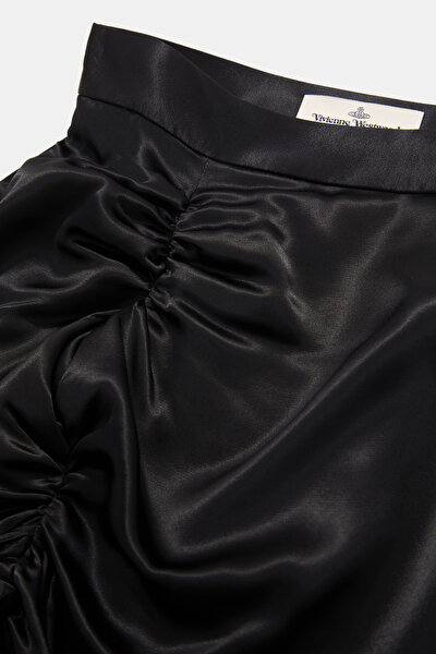 BLACK VISCOSE SKIRT 3