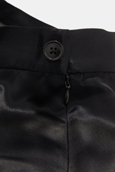 BLACK VISCOSE SKIRT 5
