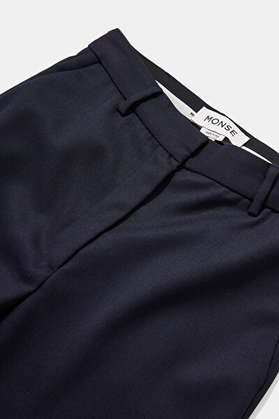 NAVY BLUE STRAIGHT CUT TROUSERS 3