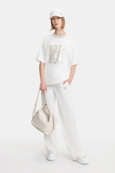 ECRU BASIC / ROUND NECKLINE SHORT SLEEVE TSHIRT 3
