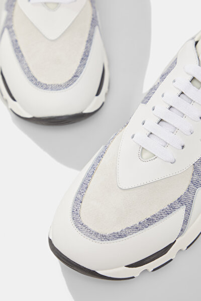BLUE LEATHER SNEAKER 5