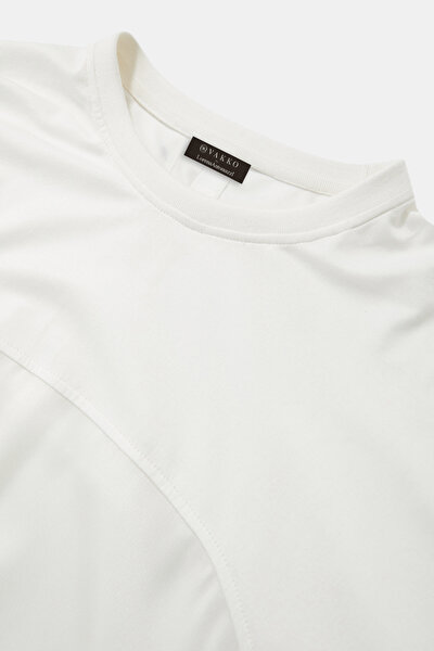 ECRU BASIC / ROUND NECKLINE SWEATSHIRT 8