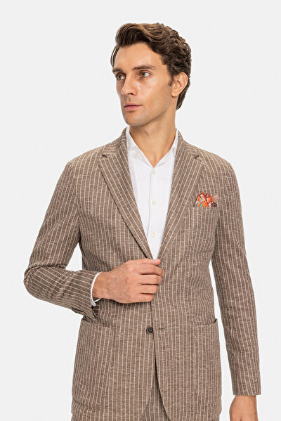 CAMEL WOOL/SILK SUIT 4