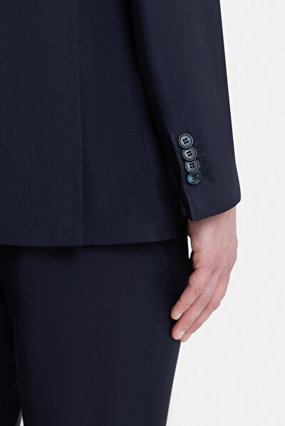 NAVY BLUE WOOL/SILK SUIT 4