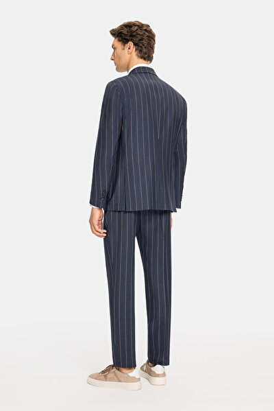 NAVY BLUE WOOL/SILK SUIT 3