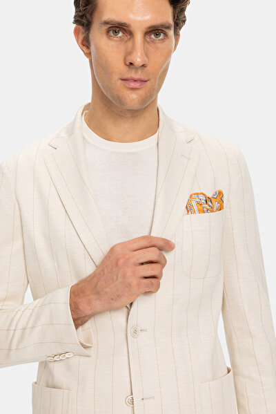 ECRU WOOL/SILK SUIT 4