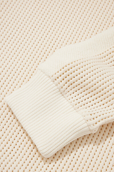 CREAM LONG SLEEVE BLOUSE 4