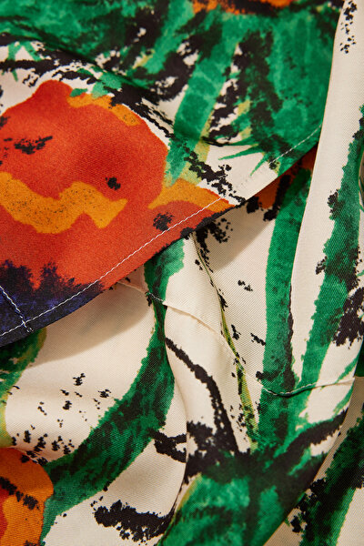 MULTICOLOR LINEN SKIRT 4