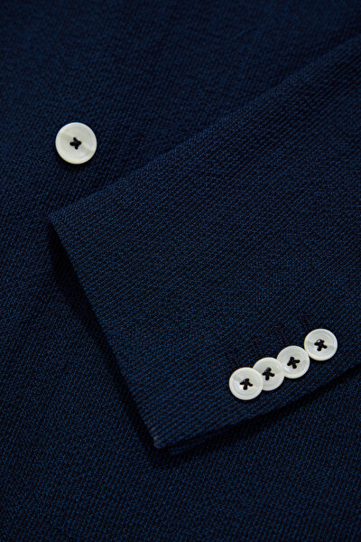 NAVY BLUE SURPLICE NECKLINE (CROSS-OVER NECKLINE) JACKET 10