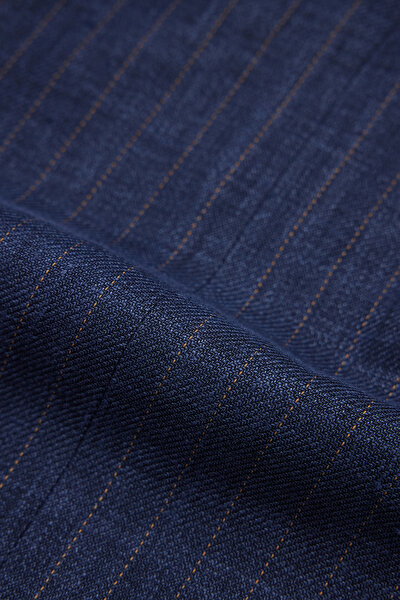 NAVY BLUE LINEN WOOL SUIT 14