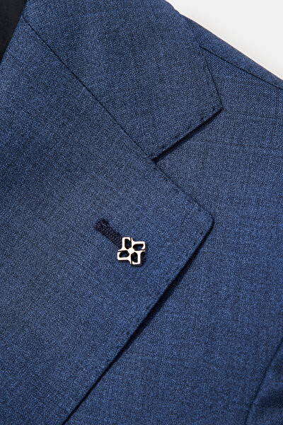 NAVY BLUE WOOL/SILK SUIT 10