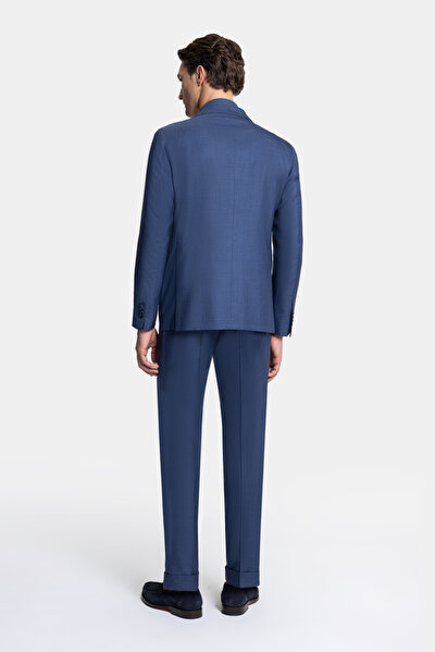 NAVY BLUE WOOL/SILK SUIT 3