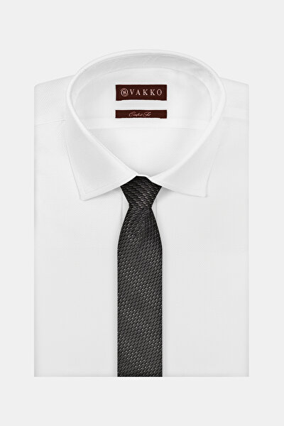MİKRO DESENLİ İPEK KRAVAT 3