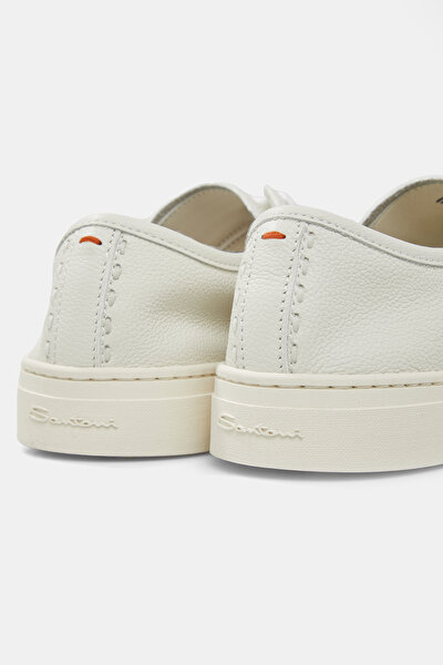BEIGE LEATHER SNEAKER 5