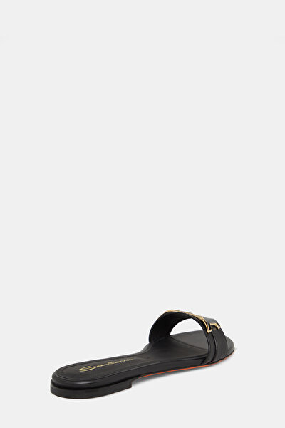 BLACK LEATHER SLIPPER 3