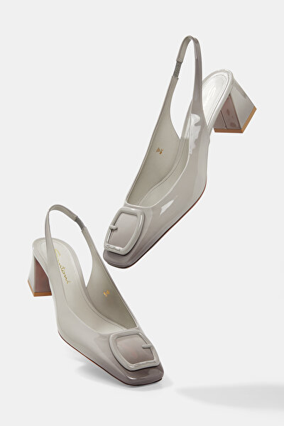 GREY LEATHER SHOES 5