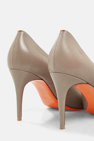 GREY LEATHER SHOES 5