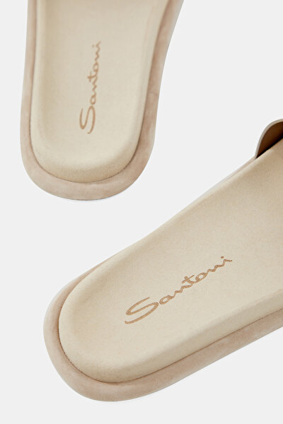 GREY LEATHER SLIPPER 5